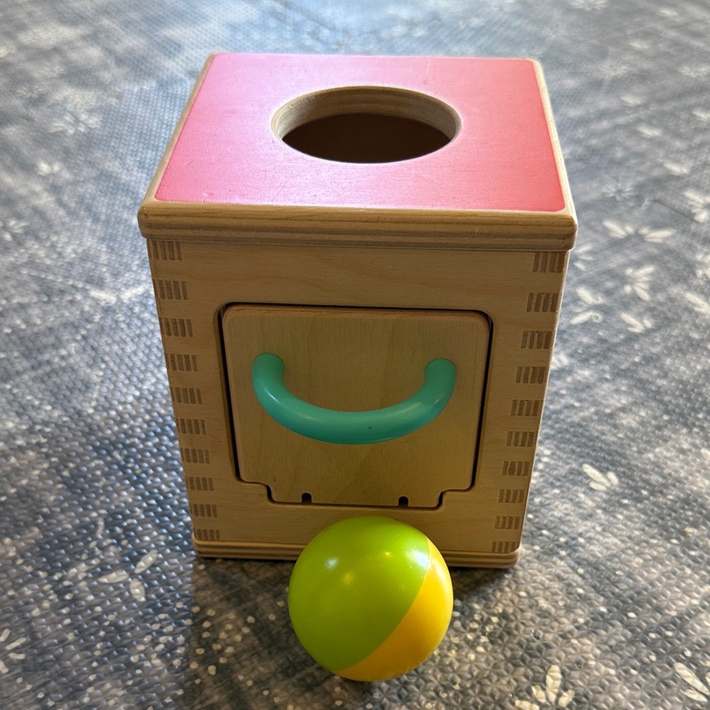 Lovevery Hide & Find Drop Box made of wood